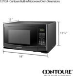 RV Built-In Microwave Oven | Perfect RV Replacement | 900W Power, 10 Power Levels | Easy-Clean Interior | LED Display | Quick-Cook Settings | RV-980B - Image 3