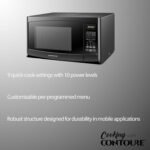 RV Built-In Microwave Oven | Perfect RV Replacement | 900W Power, 10 Power Levels | Easy-Clean Interior | LED Display | Quick-Cook Settings | RV-980B - Image 4