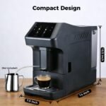 Automatic Espresso Machine With Grinder, 19 Bar Coffee Maker with Self-Cleaning& Touch Control for Latte/Cappuccino/Americano/DIY for Home/Office/Coffee Lovers//Small Cafés - Image 3