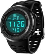 LYMFHCH Men's Digital Watch, Sports Waterproof Military Watches for Men LED Casual Stopwatch Alarm Tactical Army Watch - Image 6