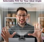 Lenovo QHD Webcam, AI Noise Cancellation and Enhanced Image Quality, 2K Resolution, 2X Digital Zoom, Physical Privacy Shutter, Directional Microphone, Teams Certified, Black - Image 7