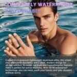 Smart Ring for Men Women, Activity Tracker Fitness Ring with 24/7 Heart Rate, Sleep Monitoring, Step Counter, Calorie Pedometer, No Subscription, for iOS Android (Black 9) - Image 7