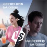 Open Ear Headphones, Bluetooth 6.1 Wireless Air Conduction Headphones Sport Earbuds,IPX6 Waterproof,Clear Call,Lightweight Earphones for Running Cycling Workouts (White) - Image 5