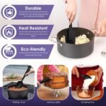 Silicone Spatula Set, 6PCS Heat Resistant Spatulas for Cooking, Food Grade Silicone Rubber Spatula Set for Baking, Non Stick Dishwasher Safe BPA-Free - Image 5