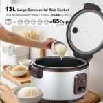 13L Commercial Large Capacity Rice Cooker for Resturant | 60 Cups rice cooked with One-Touch Operation | Auto keep warm for 12h - Image 5