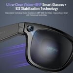 Upgraded Ai Smart Bluetooth Glasses, 800w Anti-Shake Camera Glasses, 1080p Video Recording, Ai Real-Time Translation, Open-Back Headphone Audio, Voice Assistant, Sunglasses for Men Women - Image 3