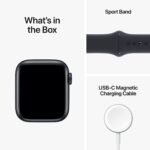Apple Watch SE (2nd Gen) (GPS, 44mm) - Midnight Aluminum Case with Midnight Sport Band, S/M (Renewed) - Image 4