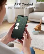 Dual Smart Plug 15A, GHome Smart Plugs Work with Alexa and Google Home, 2-in-1 Compact Smart Outlet Timer with APP Remote Control, 2.4GHz Wi-Fi Only, No Hub Required, FCC Listed, 2 Pack - Image 4