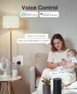 Dual Smart Plug 15A, GHome Smart Plugs Work with Alexa and Google Home, 2-in-1 Compact Smart Outlet Timer with APP Remote Control, 2.4GHz Wi-Fi Only, No Hub Required, FCC Listed, 2 Pack - Image 5