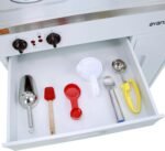 Avanti CK3016 Energy Star Certified Full Compact Kitchen, Built in Kitchenette Stainless Steel Counter, Two Element Cooking Range, Refrigerator & Storage, 30-Inch, White - Image 6