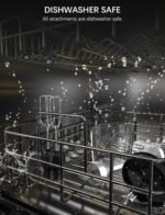 Immersion Blender Handheld GAVASTO Hand Blender,20 Speeds and Turbo Mode Hand Mixer, 3-in-1 Heavy Duty Copper Motor Stainless Steel - Image 5