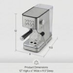 SIMOE 20 Bar Espresso Machine with Milk Frother, 58mm Portafilter, Stainless Steel Espresso Coffee Maker, One-Touch Cappuccino & Latte Machine for Home - Image 6