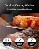Air Fryer 6 Qt, All Metal Air Fryer, Stainless Steel Housing& Full Metal Inner Pot, PTFE and PFAS Free, 9 Digital One-Touch Cook Functions,120°F~450°F, 1700W - Image 5