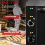 FOHERE Commercial Convection Oven - 50 Qt Large Capacity Electric Oven for Restaurant/Cafe/Food Industry, Black - Image 3