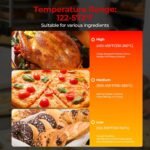 FOHERE Commercial Convection Oven - 50 Qt Large Capacity Electric Oven for Restaurant/Cafe/Food Industry, Black - Image 4