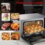 FOHERE Commercial Convection Oven - 50 Qt Large Capacity Electric Oven for Restaurant/Cafe/Food Industry, Black - Image 6