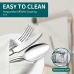 20 Piece Silverware Set, ENLOY Stainless Steel Flatware Cutlery Set, Kitchen Utensil Set Service for 4, Include Knife Fork Spoon, Mirror Polished, Dishwasher Safe - Image 5