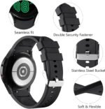 Lerobo No Gap Band Compatible With Samsung Galaxy Watch 7 5 4 6 (44mm 40mm), Watch 5 Pro (45mm), 4 Classic (46mm 42mm) - 20mm Quick Release Sport Replacement for Women Men - Image 3