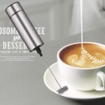 Milk Frother Handheld Battery Operated, Coffee Frother for Milk Foaming, Latte/Cappuccino Frother Mini Frappe Mixer for Drink, Hot Chocolate, Stainless Steel Silver - Image 3