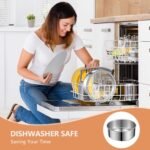 9 Inch Cake Pan, Leakproof & Nonstick, Removable Bottom & Easy Releasing Round Cake Pan, 304 Stainless Steel Cake Baking Pans, Non-Toxic & Healthy, Dishwasher Safe - Image 4