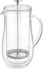 Teabloom Insulated Double-Walled Glass French Press – 100% Plastic-Free Tea & Coffee Press for Pure, Rich Flavor | 34 oz Precision Brewer | Connoisseur's Choice - Image 3