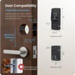 Lockly Secure Pro (Latest Version), Smart Lock with Built-in Wi-Fi, New-Gen Fingerprint Door Lock, Keyless Entry Deadbolt, PIN Genie Keypad, Auto Lock, App Remote Control, Easy Installation - Image 3