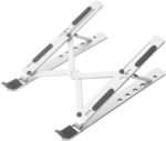 Ergonomic and Foldable Laptop Stand for Desk, Adjustable Riser, Fits All Laptops and Notebooks up to 17,Ultra-Thin,Ventilated Cooling,ABS+Silicone,Silver. - Image 6
