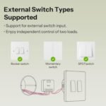 SONOFF MINI Duo 2 - Channel Zigbee Smart Switch, Zigbee 3.0 Enabled, 16A Total Load, Compact for Standard Boxes, Remote & Automated Control via Zigbee Hub - Image 5