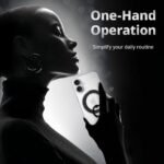 iRing Magnetic Phone Ring Holder for MagSafe, 360° Rotation Finger Grip Stand Compatible with iPhone 17/16/15/14/13/12 – Strong Magnetic Grip, iRing Mag Glam (Black) - Image 3