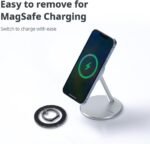 iRing Magnetic Phone Ring Holder for MagSafe, 360° Rotation Finger Grip Stand Compatible with iPhone 17/16/15/14/13/12 – Strong Magnetic Grip, iRing Mag Glam (Black) - Image 6