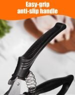 Brigii Kitchen Shears, Stainless Steel Heavy Duty Poultry Shears, Multi-Purpose Kitchen Scissors for Cutting Chicken, Fish, Seafood, and Vegetables, Spring Loaded-KS05Black - Image 5