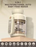 Auto Baby Food Maker, Glass Baby Food Mill, Baby Blender & Steamer and Puree Maker with Auto Cooking, Easy Cleaning, Touch Screen, Dishwasher Safe(12oz) - Image 3