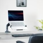 VIVO Universal Adjustable 12 to 15.6 inch Laptop Notebook Tray with RGB Fan, Fits VESA Compatible Monitor Arms, Black, STAND-LAP5F - Image 3