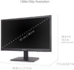 ViewSonic VA1903H 19-Inch WXGA 1366x768p 16:9 Widescreen Monitor with Enhanced View Comfort, Custom ViewModes and HDMI for Home and Office - Image 4