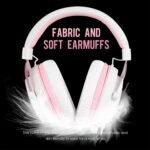 MPOWER Stereo Gaming Headset for PS4, PC, Mobile, Noise Cancelling Over Ear Headphones with Retractable Flexible Mic & Soft Memory Earmuffs for Laptop Mac Games-Angel Edition - Image 4