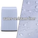 Luxja Food Processor Cover Compatible with Cuisinart and Hamilton Beach 11-14 Cup Processor, Food Processor Dust Cover with Accessories Pockets, Black - Image 4