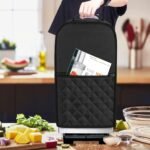 Luxja Food Processor Cover Compatible with Cuisinart and Hamilton Beach 11-14 Cup Processor, Food Processor Dust Cover with Accessories Pockets, Black - Image 5