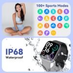 DAVIKO Pedometer Watch No APP/Phone Required, 1.83" Display Smart Watches with Pedometer, Calories & Step Counter, Waterproof Fitness Tracker with Heart Rate/Sleep Monitor for Men Women - Image 6