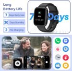 DAVIKO Pedometer Watch No APP/Phone Required, 1.83" Display Smart Watches with Pedometer, Calories & Step Counter, Waterproof Fitness Tracker with Heart Rate/Sleep Monitor for Men Women - Image 8