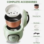 Rice Cooker 6 Cup (Cooked), Small Rice Cooker with 6 Cooking modes,24-Hr Delay Timer and Auto Keep Warm Function, Non-Stick Inner Pot,1.6L Suitable For 1-3 People - Image 5