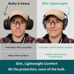 Pro For Sho 34dB Hearing Protection Ear Muffs – Highest NRR Compact Design Ear Protection for Loud Events & Sensory Use - Image 4