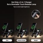 3 in 1 Wireless Charging Station for Apple Devices,Fast Charging MagSafe Charger Stand Wireless Charger for iPhone 17/16/15/14/13/12/Air Series,Apple Watch & AirPods 4/3/2/Pro 2 3 - Image 4