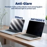 Magnetic Laptop Privacy Screen 14 Inch 16:9, Removable Matte Anti Glare Blue Light Filter - Computer Privacy Shield for 14in Laptop Protector - Image 4