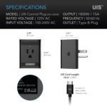 AC Infinity UIS Control Plug, Outlet Adapter to Connect UIS Smart Controllers to Outlet Devices - Image 6