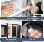 Precut Vacuum Sealer Bags, 150 Gallon 11" x 16" and Quart 8" x 12" and Pint 6" x 10" Commercial Grade Textured Food Sealer Bag, Vacuum Storage Bags for Storage, Meal Prep or Sous Vide - Image 3