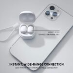 Wireless Ear Buds for Small Ears, only 2.5g Light Weight, Mini Earbuds Cute Colors for Women & Kids Earbuds, Bluetooth 5.3, IPX6 Waterproof, Wireless Earphones for iPhone Android (White) - Image 4