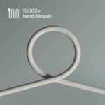 Clemm Chain Nylon Cable 60W, USB-C to USB-C, 3.9ft, Light Gray - Image 5