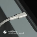 Clemm Chain Nylon Cable 60W, USB-C to USB-C, 3.9ft, Light Gray - Image 6