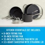 Calphalon Classic Hard-Anodized Nonstick Cookware Kitchen Essentials Set - Image 7