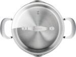 Jamie Oliver by T-fal Cook Smart 10-Piece Cookware Set, Uncoated Stainless Steel, Robust, Fast Heating, Even Cooking, Riveted Handle, Induction safe, Oven and dishwasher safe - Image 3